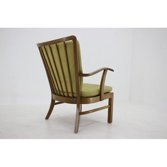 Image 1 of Fauteuil vintage en bois de hêtre modèle 1628 par Soren Hansen, Danemark années 1940