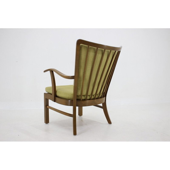 Image 1 of Fauteuil vintage en bois de hêtre modèle 1628 par Soren Hansen, Danemark années 1940