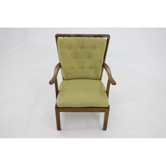 Image 1 of Fauteuil vintage en bois de hêtre modèle 1628 par Soren Hansen, Danemark années 1940