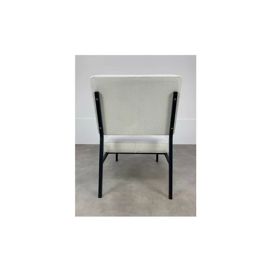 Image 1 of Fauteuil vintage en simili-cuir blanc, 1950