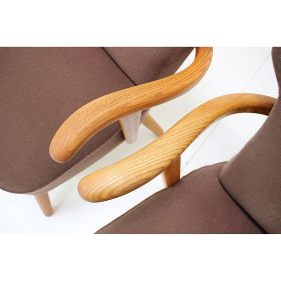 Image 1 of Paire de fauteuils vintage en chêne par Krasna Jizba, Tchécoslovaquie 1960