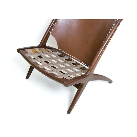 Image 1 of Fauteuil vintage "Krysset" par Fredrik Kayser pour Gustav Bahus, 1955