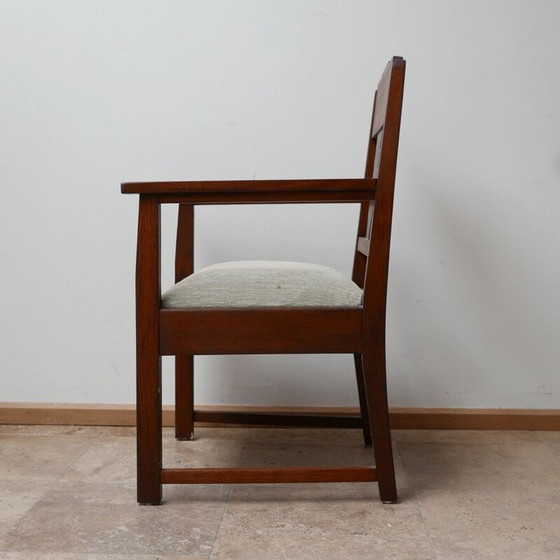 Image 1 of Fauteuil simple vintage Art Deco Ecole d'Amsterdam Hollande 1930s