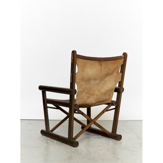 Image 1 of Fauteuil pliant et ottoman vintage modèle Pl22 par Carlo Hauner et Martin Eisler pour Oca