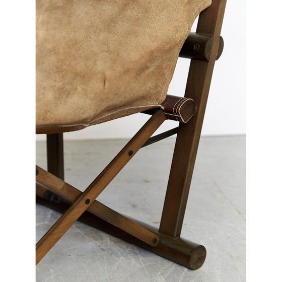 Image 1 of Fauteuil pliant et ottoman vintage modèle Pl22 par Carlo Hauner et Martin Eisler pour Oca