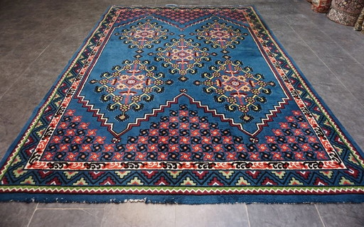 Tapis oriental noué à la main, grand format (287 X 201 cm)