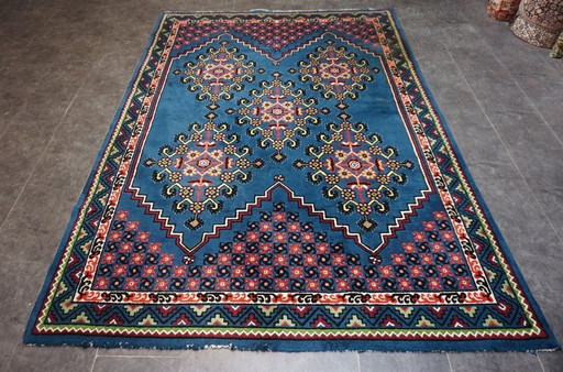 Tapis oriental noué à la main, grand format (287 X 201 cm)