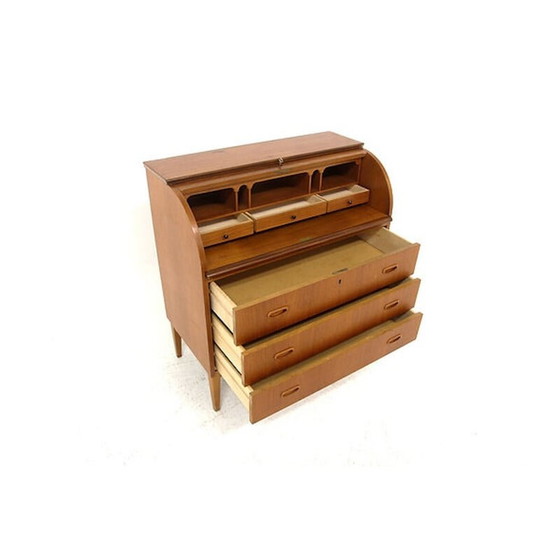 Image 1 of Secrétaire scandinave vintage en teck, Suède 1950