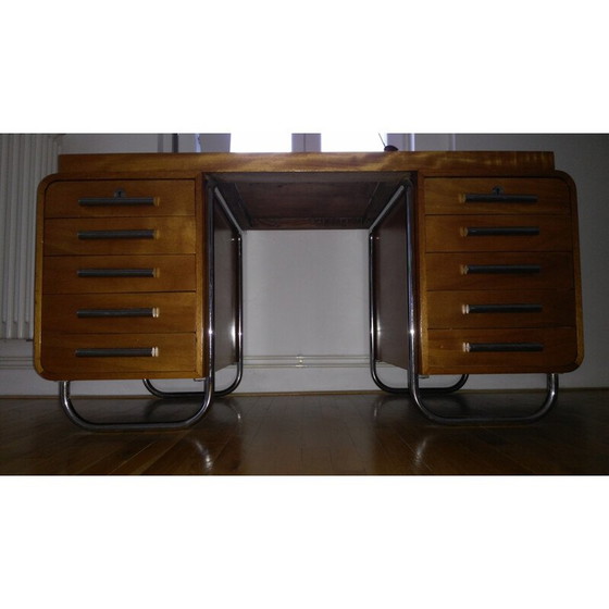 Image 1 of Bureau d'usine en acier chromé - années 1930