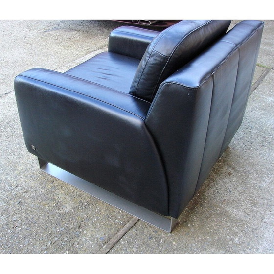 Image 1 of Fauteuil en cuir vintage de Musterring, Allemagne 1980