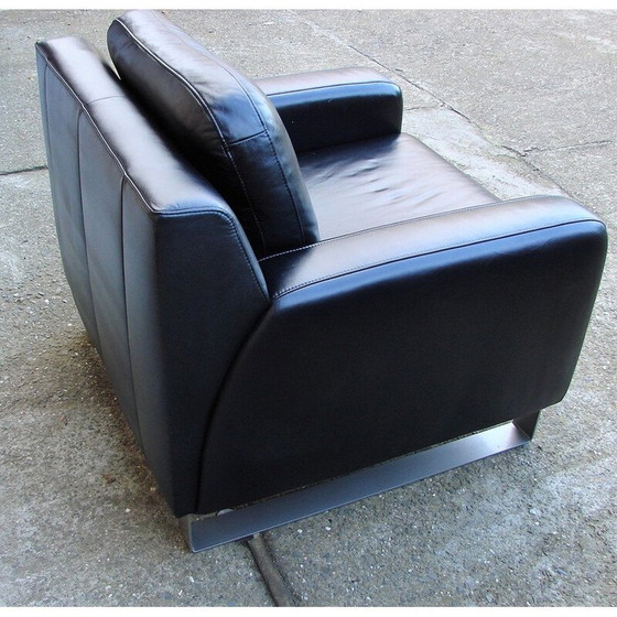 Image 1 of Fauteuil en cuir vintage de Musterring, Allemagne 1980