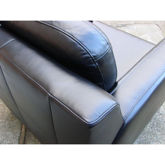 Image 1 of Fauteuil en cuir vintage de Musterring, Allemagne 1980