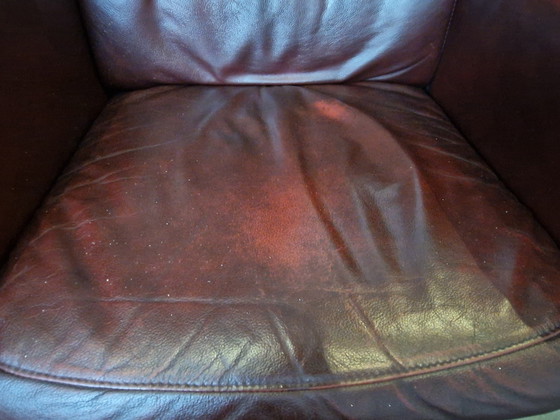 Image 1 of Fauteuil pivotant en cuir Hjort Knudsen