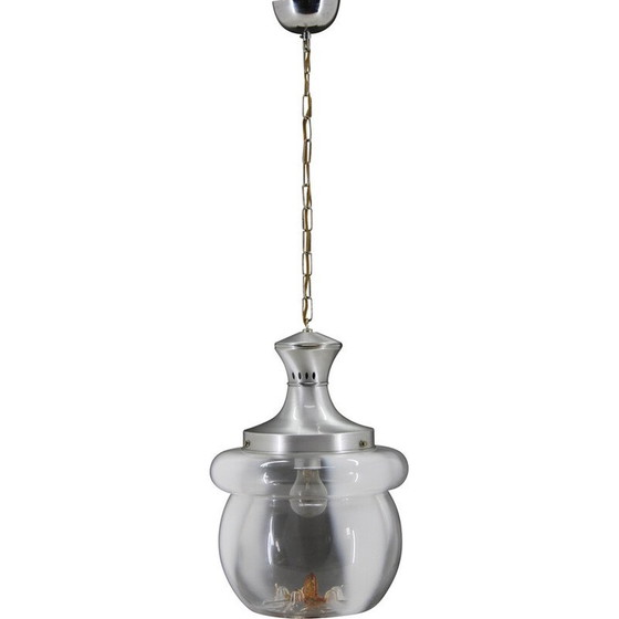 Image 1 of Lampe suspendue vintage en verre de Murano, Italie, années 1970