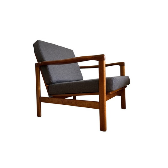 Image 1 of Paire de fauteuils vintage en hêtre B-7752 par Zenon Baczyk Swarzedzkie Fabryki Mebli, Pologne 1960