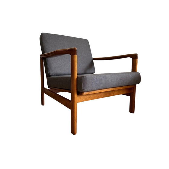 Image 1 of Paire de fauteuils vintage en hêtre B-7752 par Zenon Baczyk Swarzedzkie Fabryki Mebli, Pologne 1960