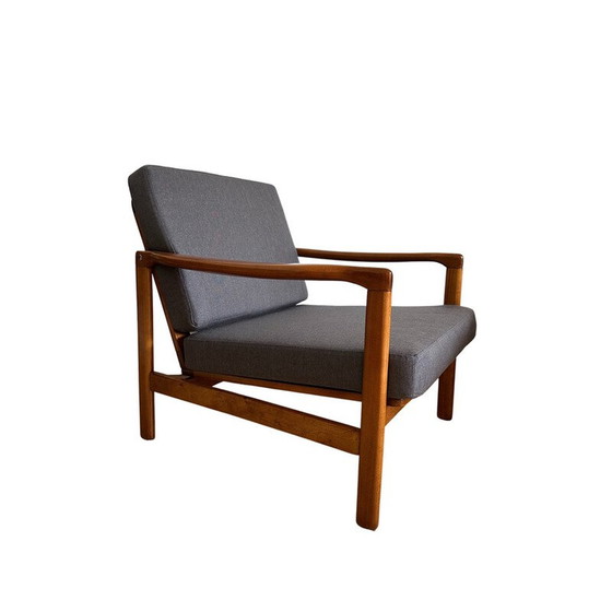 Image 1 of Paire de fauteuils vintage en hêtre B-7752 par Zenon Baczyk Swarzedzkie Fabryki Mebli, Pologne 1960
