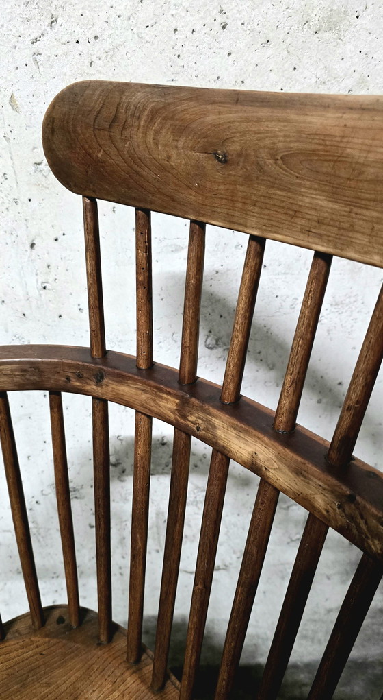 Image 1 of Fauteuil Windsor Hêtre Et Orme Début Xixe Siècle Uk