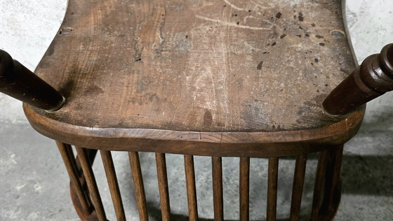 Image 1 of Fauteuil Windsor Hêtre Et Orme Début Xixe Siècle Uk