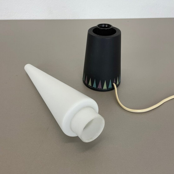 Image 1 of Lampe de table vintage en verre et bois par Hans-Agne Jakobsson Ab, Suède années 1960