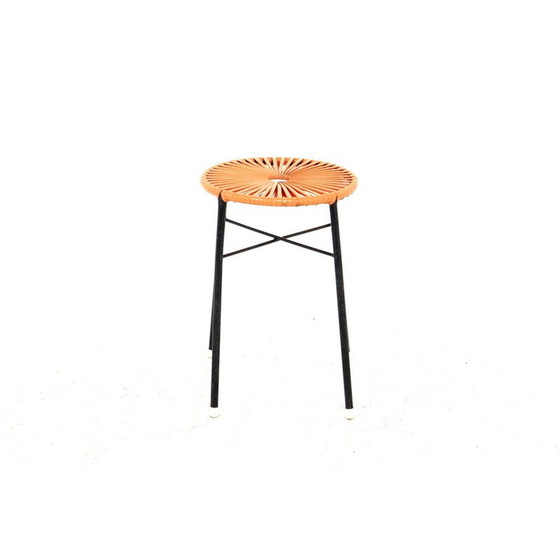 Image 1 of Tabouret vintage en plastique et métal, Suède 1960