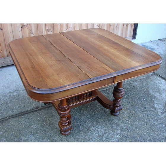 Image 1 of Table vintage en bois de chêne
