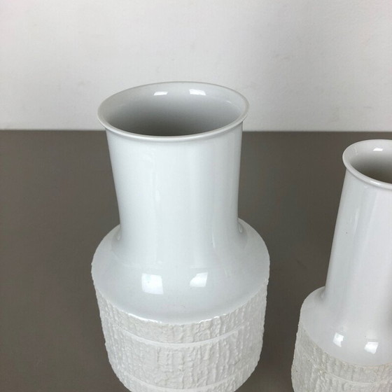 Image 1 of Ensemble de 3 vases en porcelaine vintage par Richard Scharrer pour Thomas, Allemagne 1970