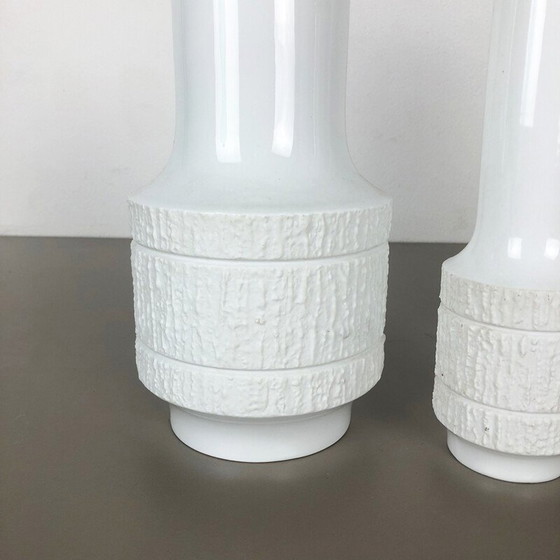 Image 1 of Ensemble de 3 vases en porcelaine vintage par Richard Scharrer pour Thomas, Allemagne 1970