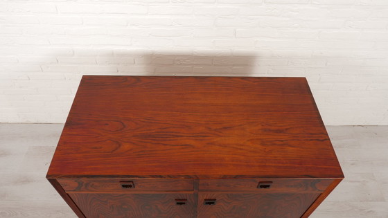 Image 1 of Buffet vintage | Bois de rose | Meuble audio | Meuble mural | 100 Cm