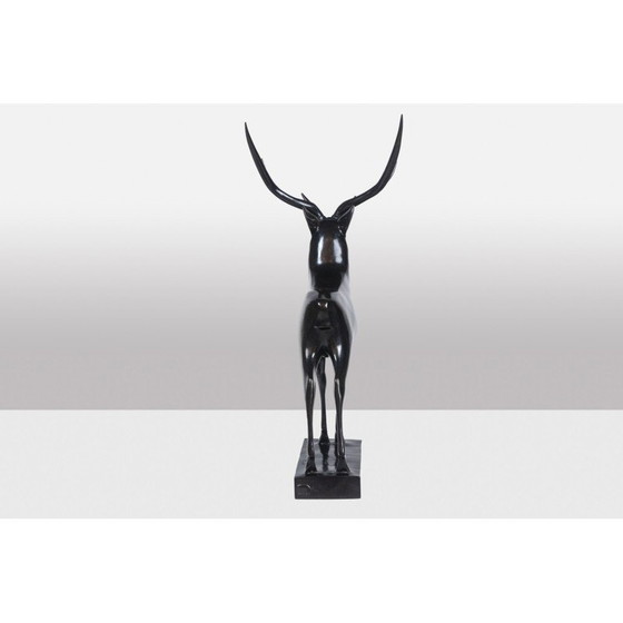 Image 1 of Sculpture vintage "Grand Deer" de François Pompon pour l'Atelier Valsuani, 2006