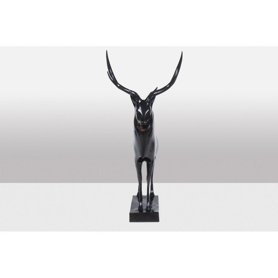 Image 1 of Sculpture vintage "Grand Deer" de François Pompon pour l'Atelier Valsuani, 2006