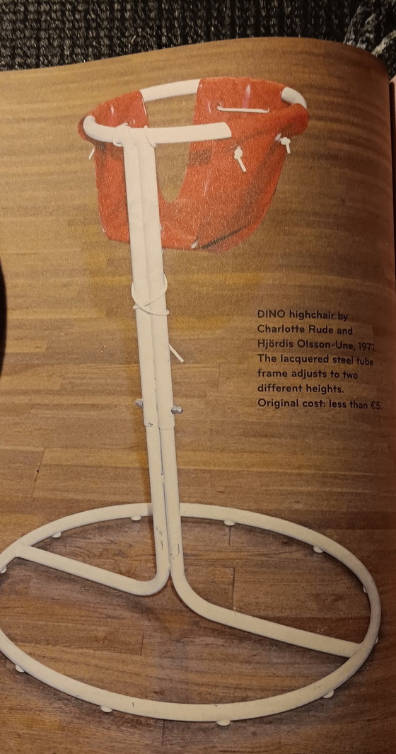 Image 1 of Chaise haute vintage Dino conçue par Charlotte Rude et Hjördis Olsson-Une'S pour Ikea 1969