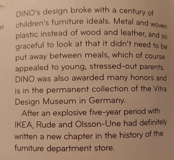 Image 1 of Chaise haute vintage Dino conçue par Charlotte Rude et Hjördis Olsson-Une'S pour Ikea 1969