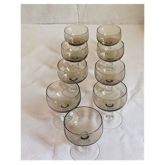 Image 1 of Ensemble de 9 verres à ballon vintage, 1970