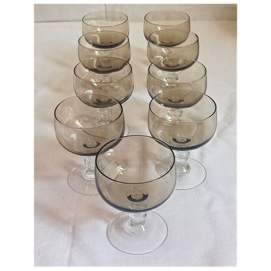 Image 1 of Ensemble de 9 verres à ballon vintage, 1970