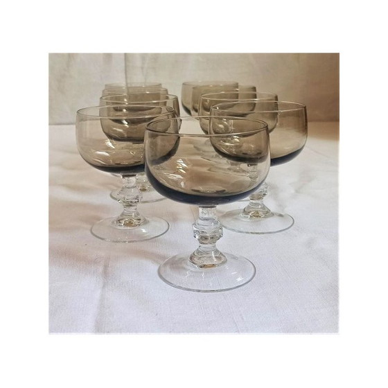 Image 1 of Ensemble de 9 verres à ballon vintage, 1970