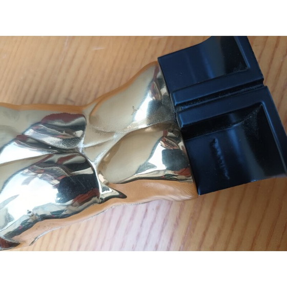 Image 1 of Sculpture vintage en laiton "Torse épigastrique" de Miguel Berrocal, 1980