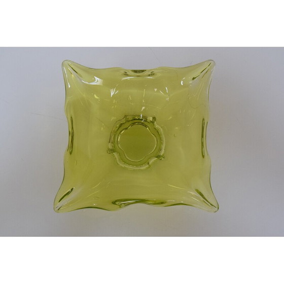 Image 1 of Bol en verre d'art vintage par Josef Hospodka pour Glasswork Chribska, Tchécoslovaquie 1960s