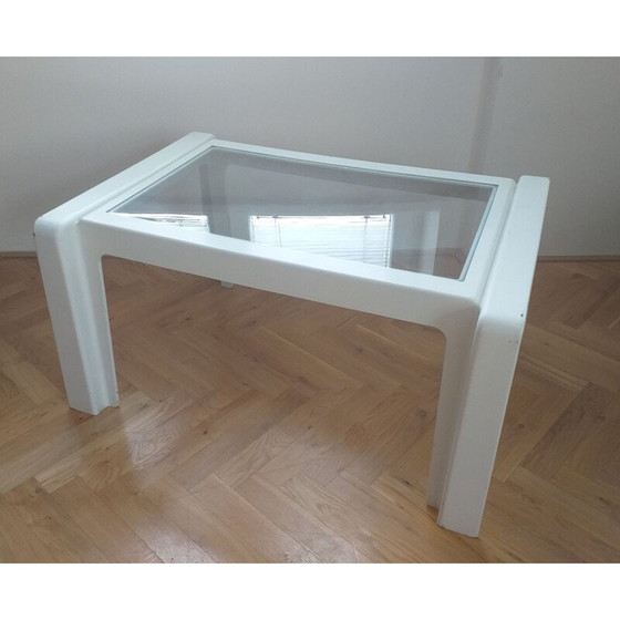 Image 1 of Table basse vintage en polyuréthane blanc, Italie 1970