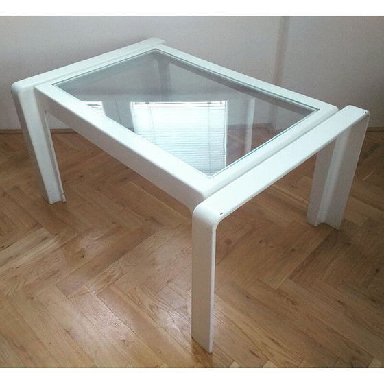 Image 1 of Table basse vintage en polyuréthane blanc, Italie 1970