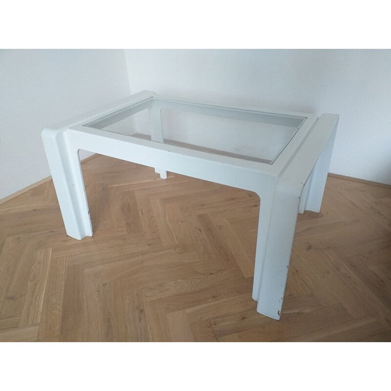 Image 1 of Table basse vintage en polyuréthane blanc, Italie 1970
