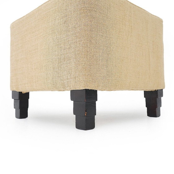 Image 1 of Pouf carré vintage Art déco, années 1930