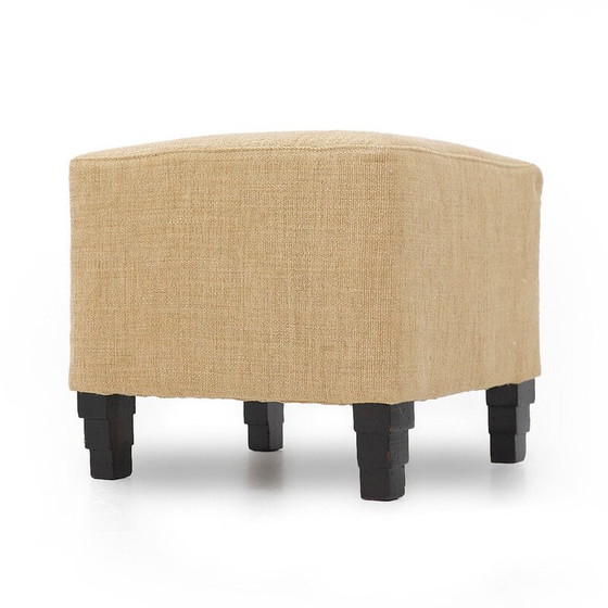 Image 1 of Pouf carré vintage Art déco, années 1930