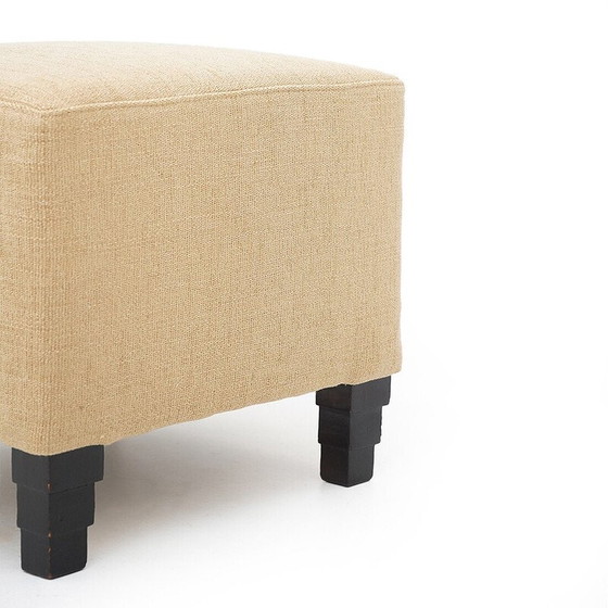 Image 1 of Pouf carré vintage Art déco, années 1930