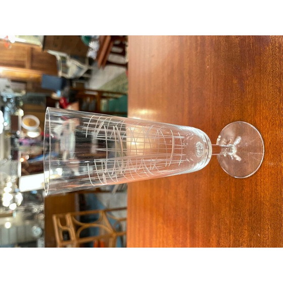 Image 1 of Ensemble de 50 verres ciselés vintage, 1950