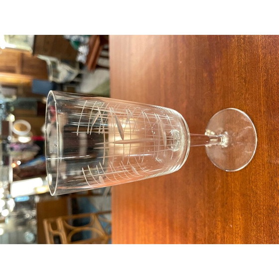 Image 1 of Ensemble de 50 verres ciselés vintage, 1950