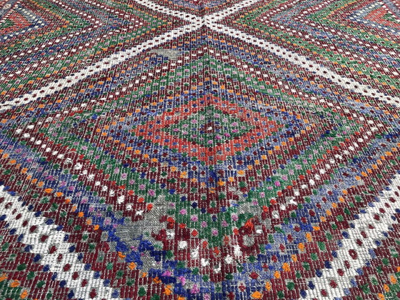 Image 1 of Tapis Kilim Turc Vintage , 267 X 197 Cm
