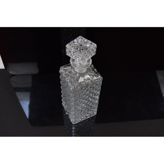 Image 1 of Carafe à liqueur en cristal vintage, Tchécoslovaquie, années 1950