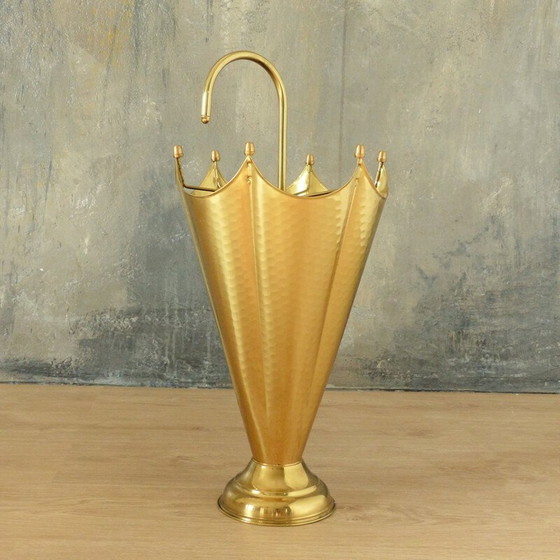 Image 1 of Porte-parapluies vintage en laiton 1950