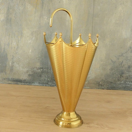 Image 1 of Porte-parapluies vintage en laiton 1950